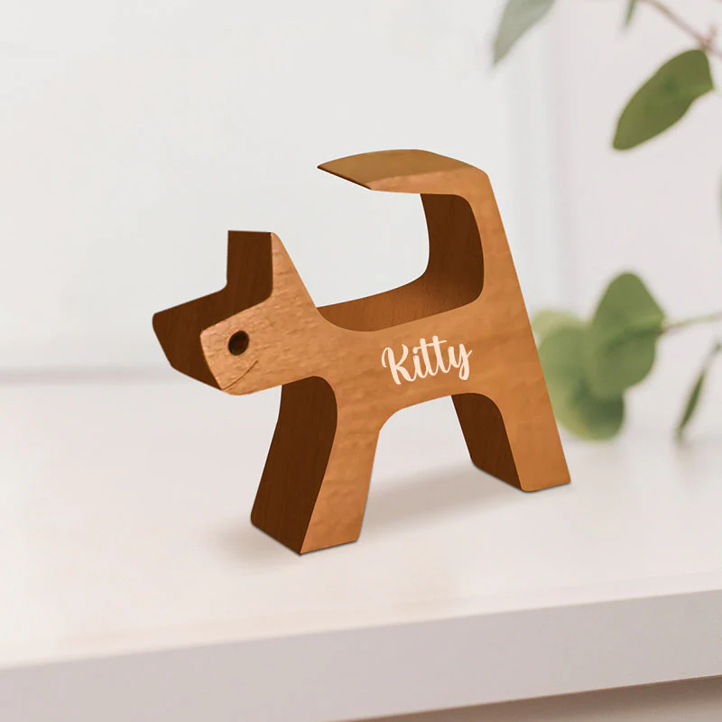 Personalized Custom Wooden Pet Carvings - The Love Between You And Your Fur-Friend - Gift For Pet Lovers - Wood Sculpture Table Ornaments, Carved Wood Decor - Image 8