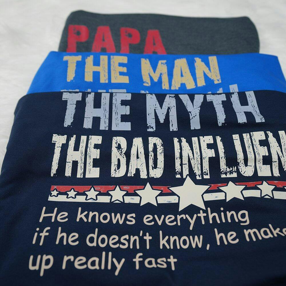 Personalized Dad Papa Grandpa Shirt, Custom Papa Legend Influence T-Shirt, Custom Birthday Fathers Day Gift - Image 4