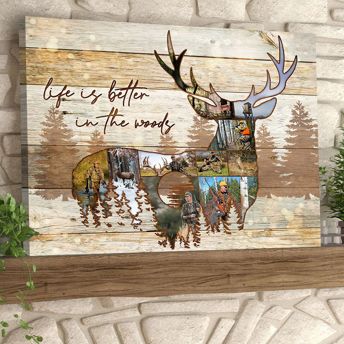 Personalized Deer Photo Collage Poster, Gift For Hunter - Image 4