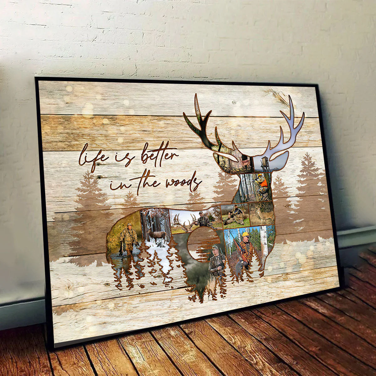 Personalized Deer Photo Collage Poster, Gift For Hunter - Image 5