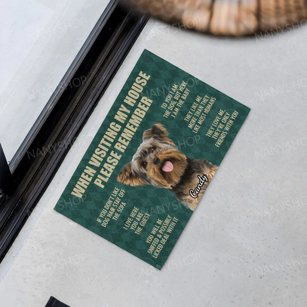 Personalized Dog Lover Doormat-Please Remember Doormat - Image 3