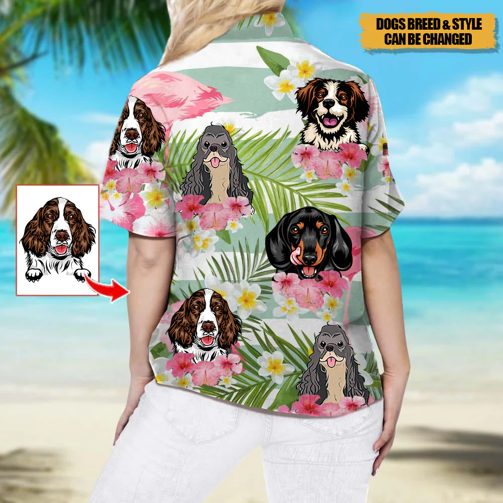 Personalized Dog Men's Hawaiian Shirt - Image 3