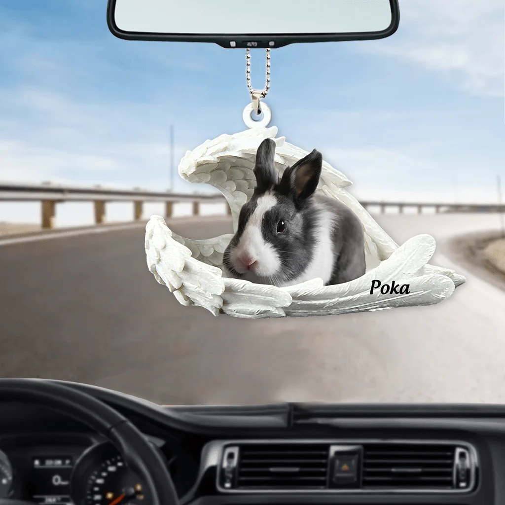 Personalized Dog Pet Angel Car Ornament-Custom Photo - Image 2