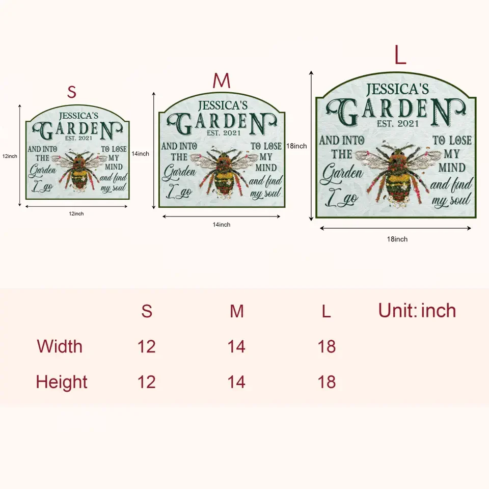 Personalized Door Sign - Gift For Gardening Lover, Gardener - Into The Garden - Image 6
