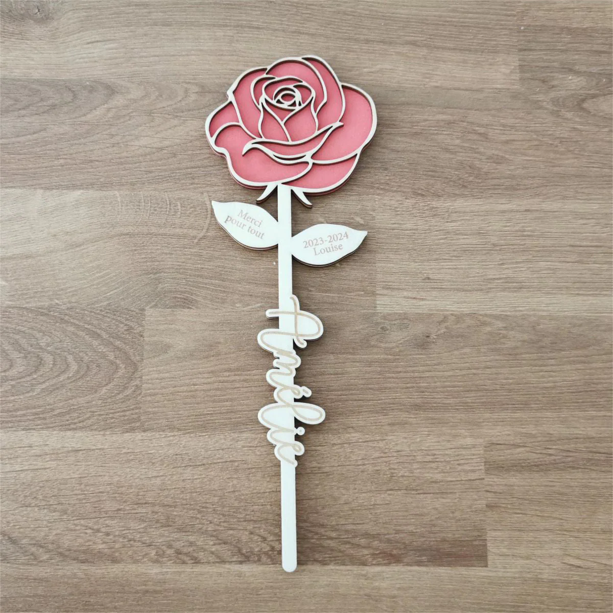 Personalized Double layer Eternal Wooden Flowers For Family - Image 3