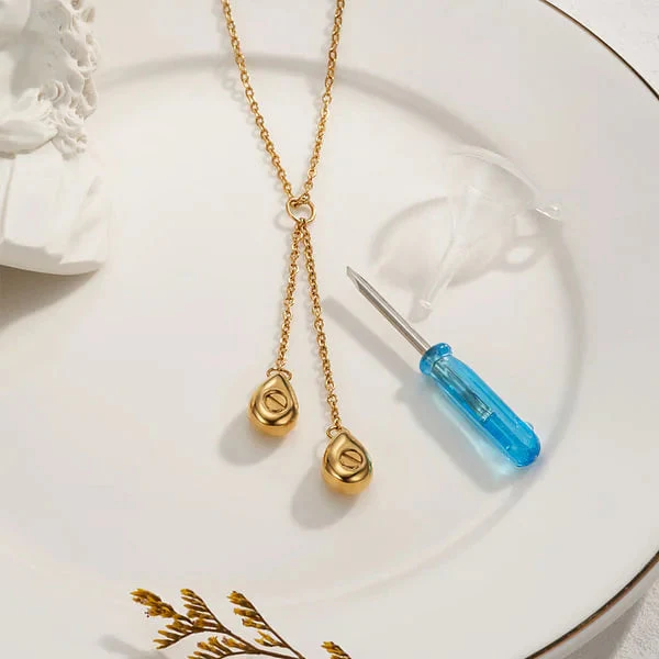 Personalized Double Urn Teardrop Pendant Necklace for Ashes Cremation Jewelry Keepsake - Image 4