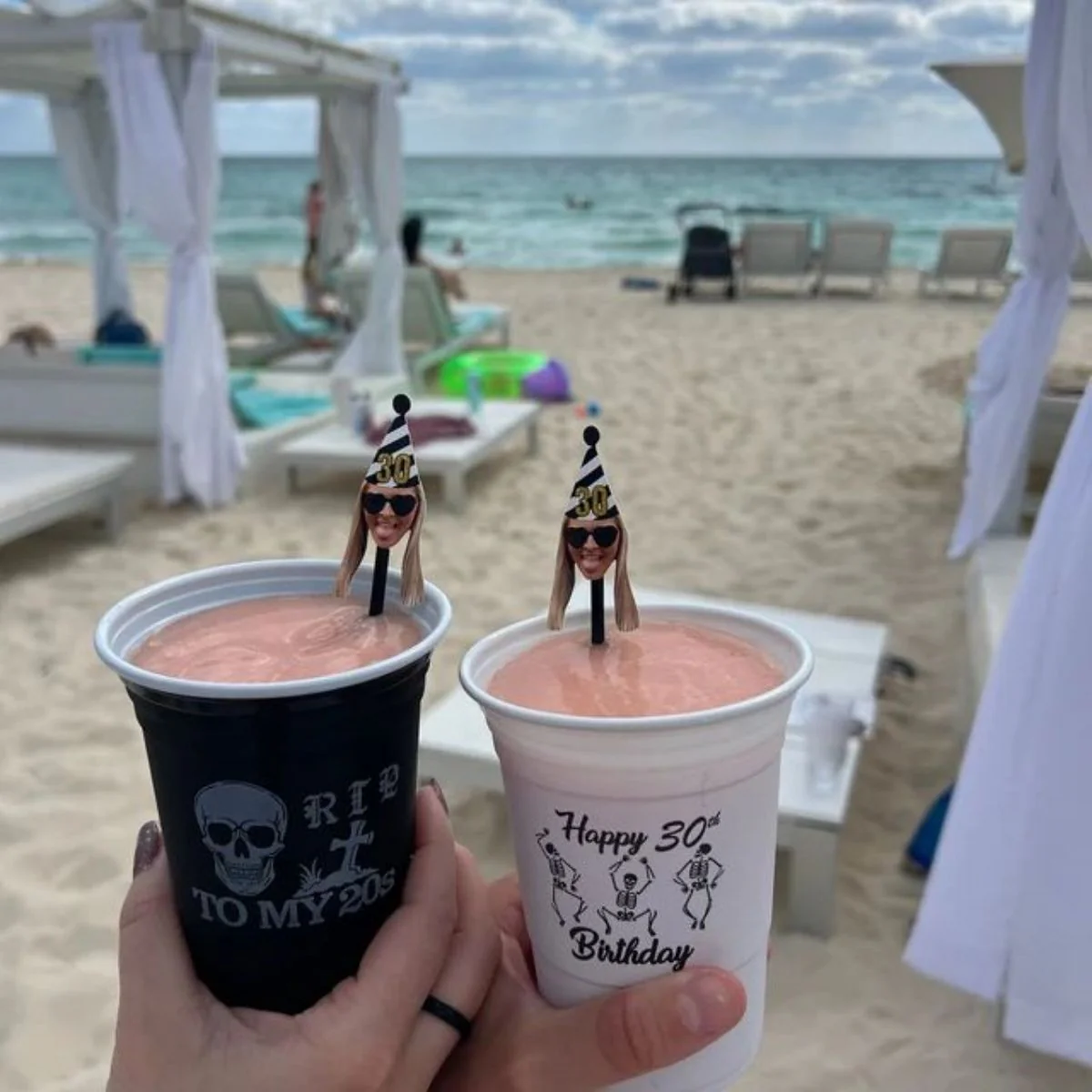 Personalized Drink Stirrers With Face Party Decorations - Image 7