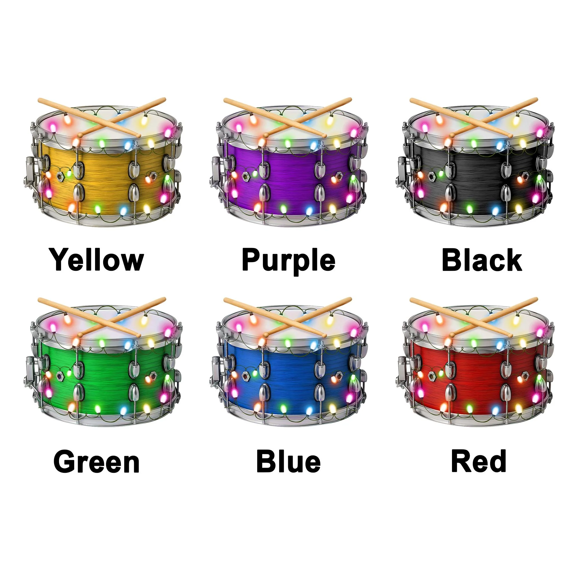 Personalized Drum Acrylic Ornament Musical Instrument Christmas Ornament - Image 6