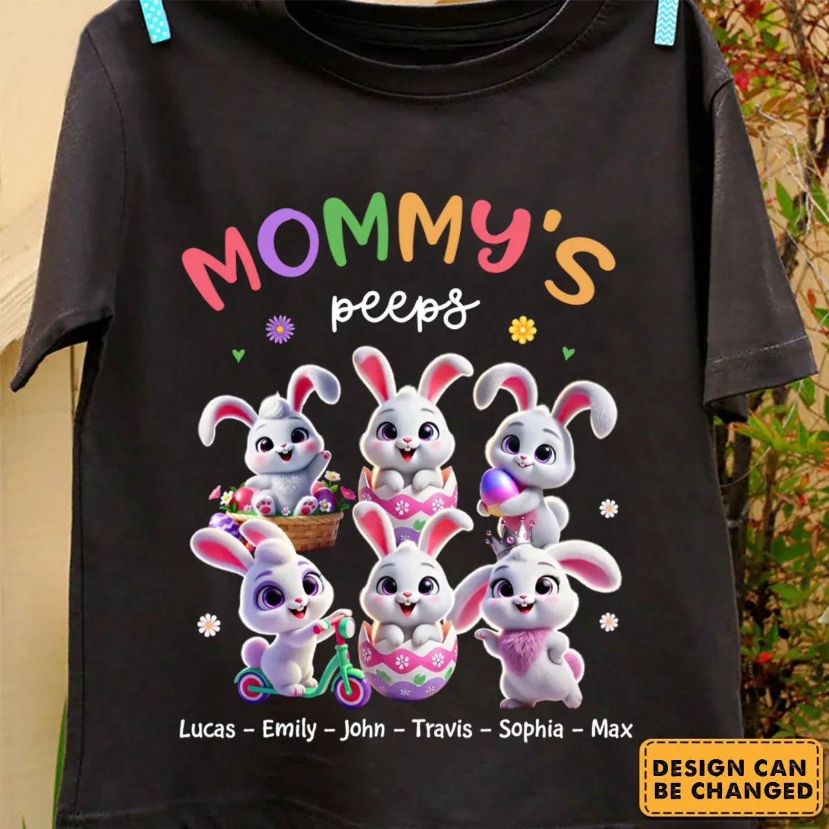 Personalized Easter Gift Grandma's Bunny T Shirt - Image 2