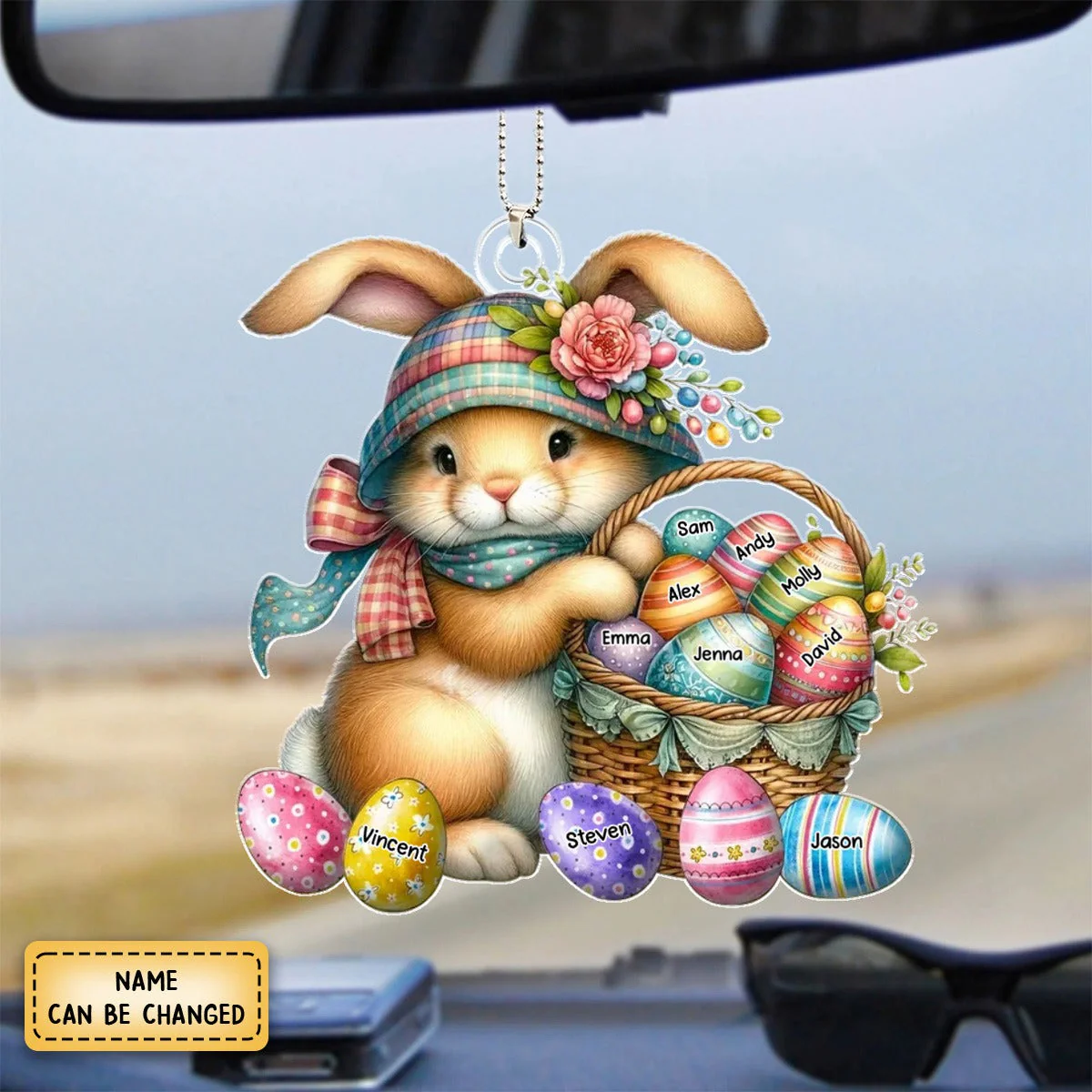 Personalized Easter Gift Grandma's Favorite Bunny Ornament - Image 3