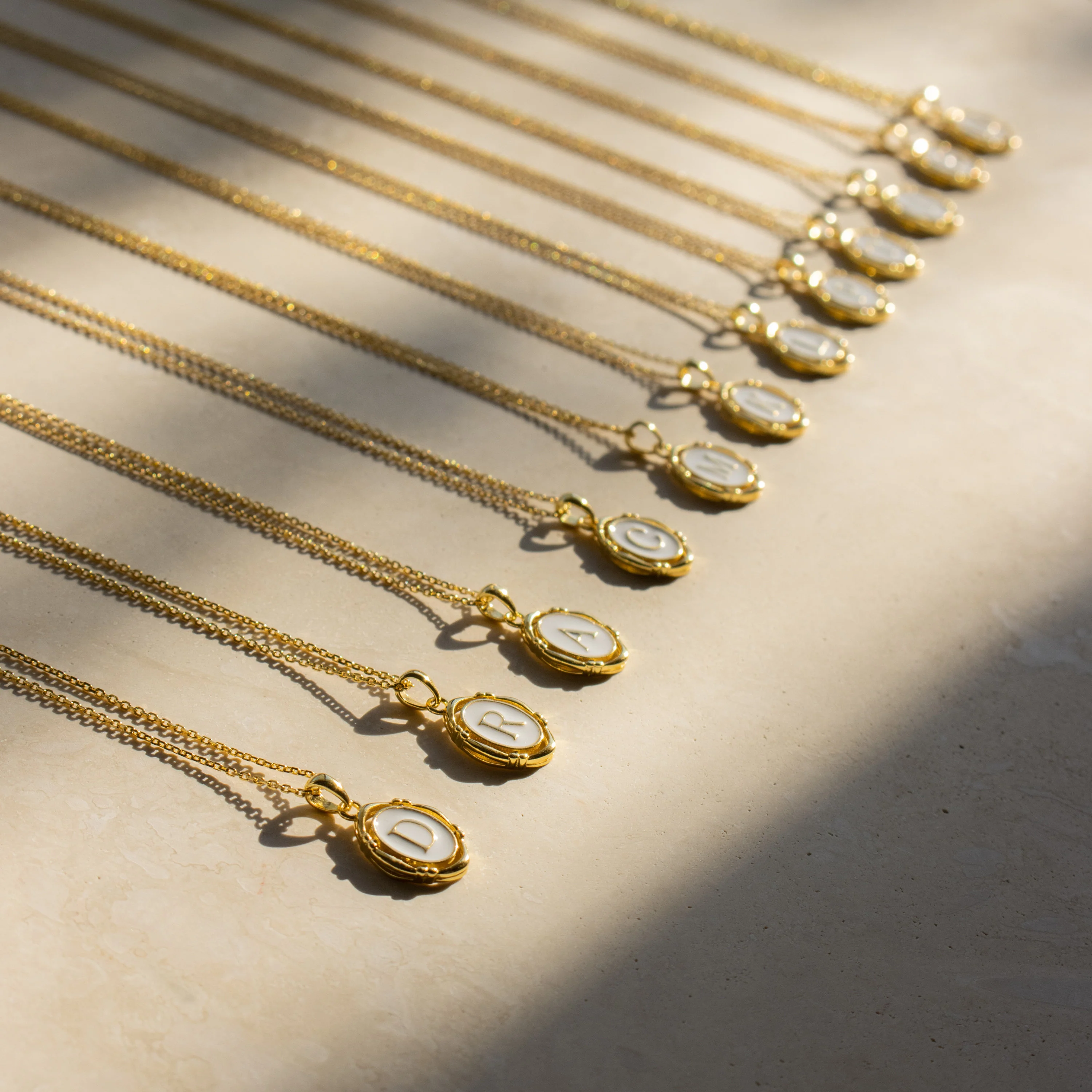 Personalized Ellipsoid Capital Letter Necklace, Perfect Gift For Her - Image 6