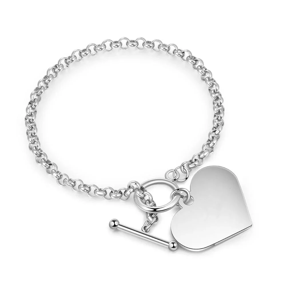 Personalized Heart Bracelet I'm Always With You - Memorial Gift For Family, Friend - Image 13