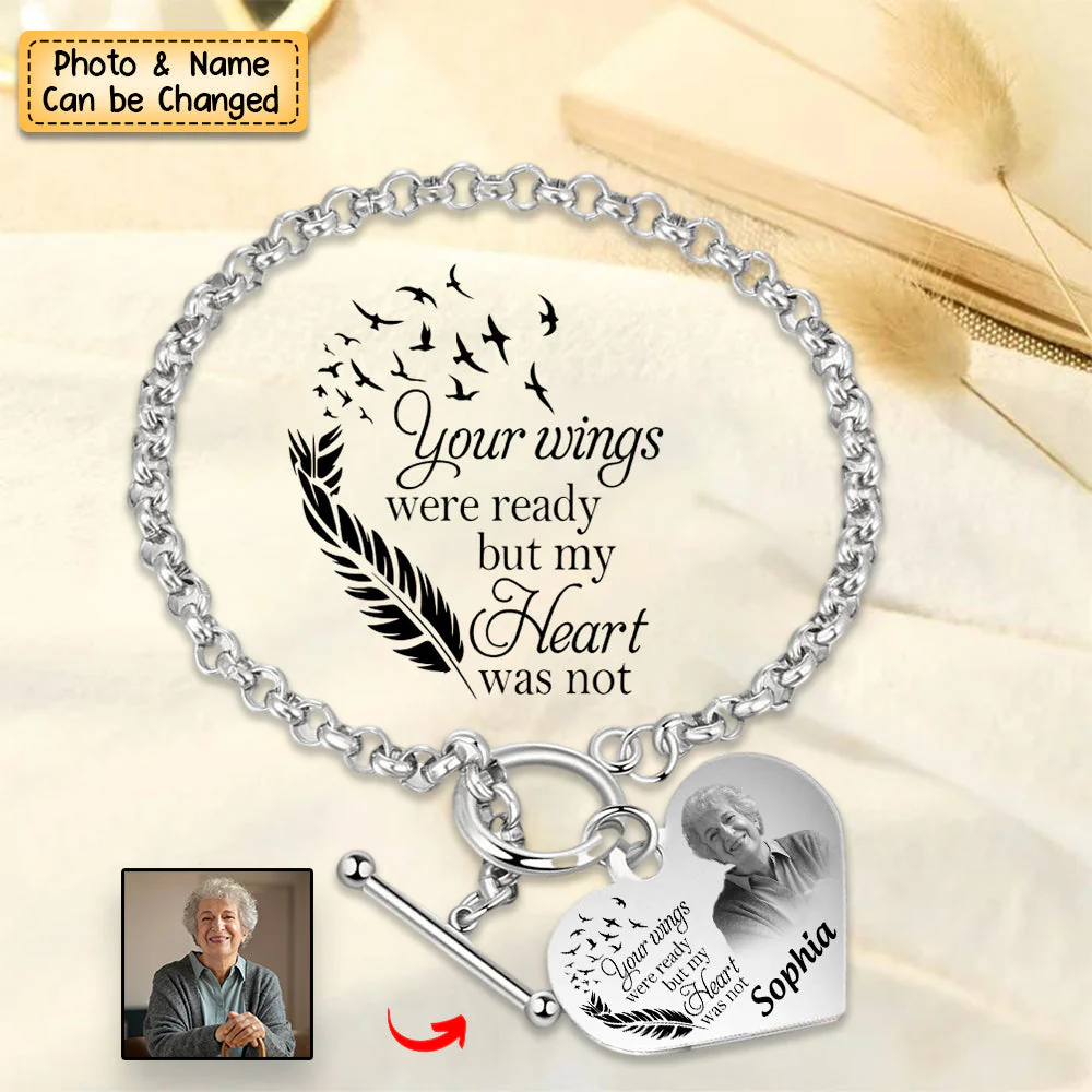 Personalized Heart Bracelet I'm Always With You - Memorial Gift For Family, Friend - Image 4