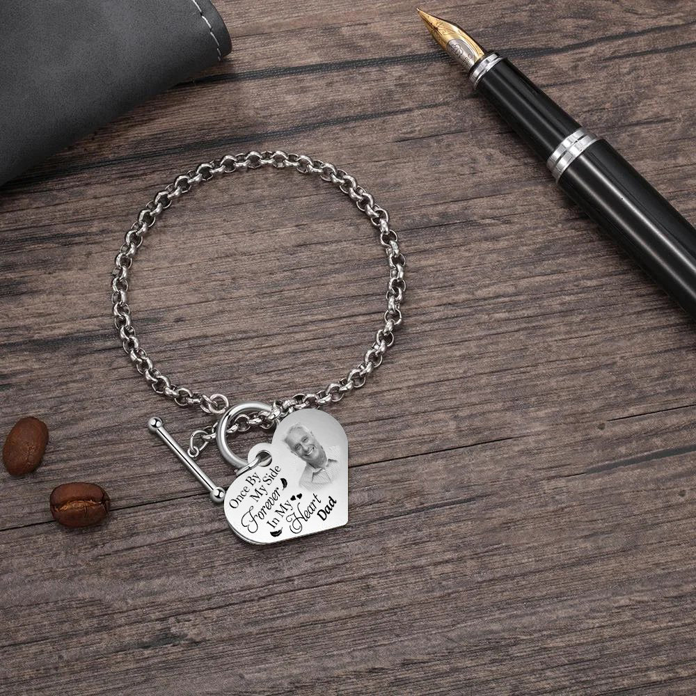 Personalized Heart Bracelet I'm Always With You - Memorial Gift For Family, Friend - Image 7