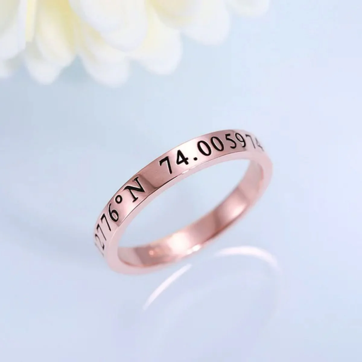 Personalized Engraving Stackable Name Rings - Image 2