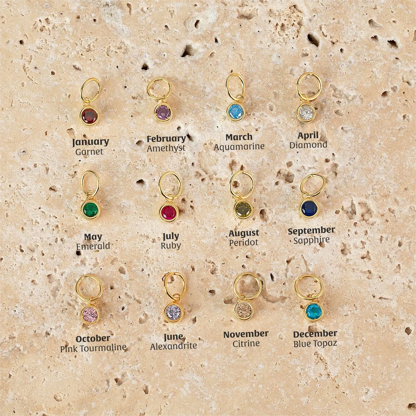 Personalized Family Birthstone Necklace,Multiple Birthstone Necklace - Image 11