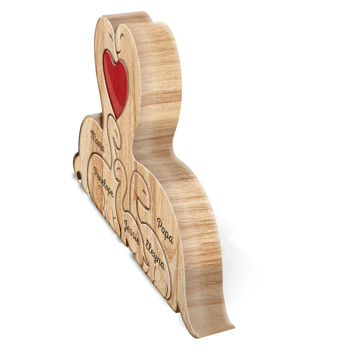 Personalized Dinosaurs Wooden Puzzle Gift For Mother, Father, Family - Image 3