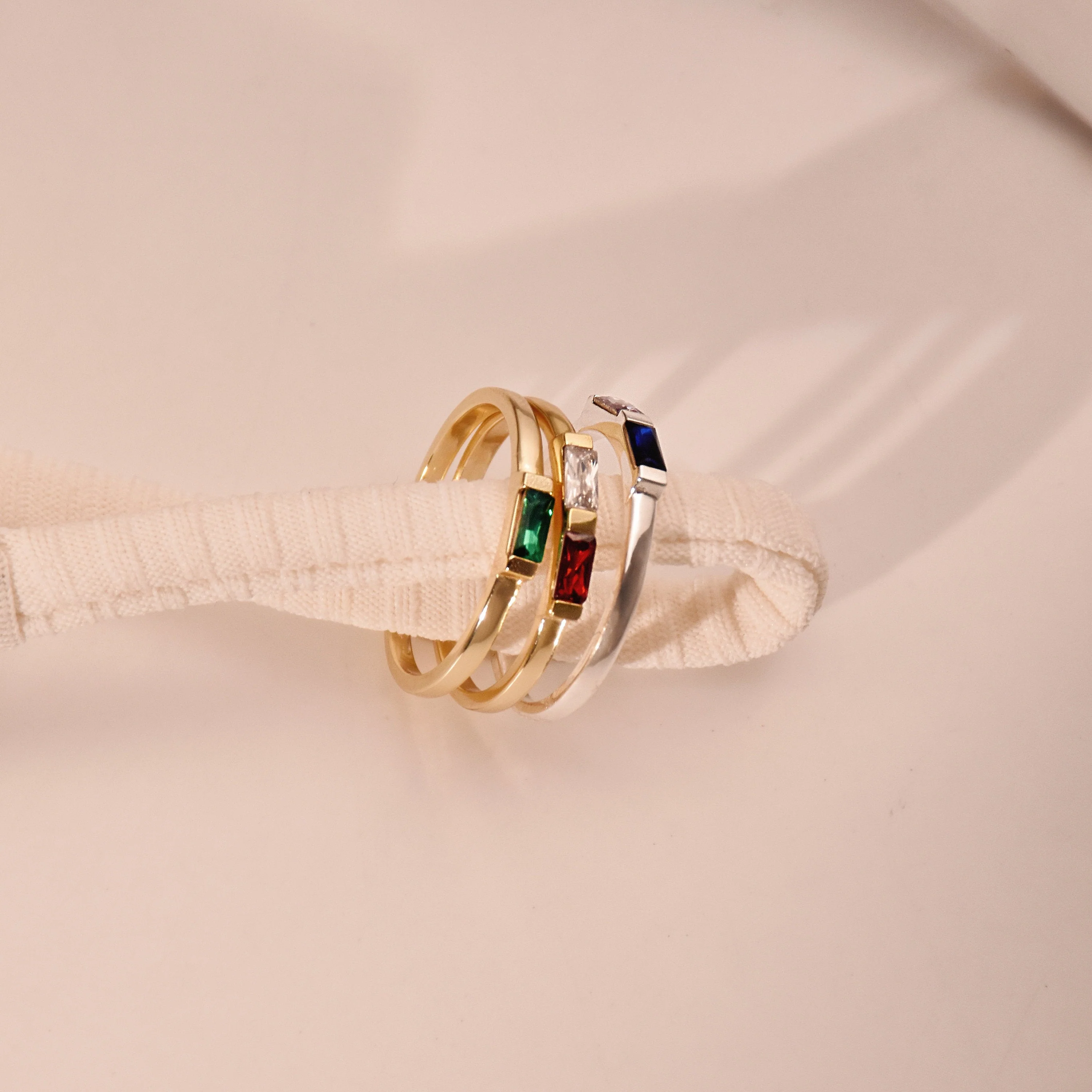 Personalized Family Minimalist Dainty Birthstone Ring Gift for Her, Birthday Gift - Image 3
