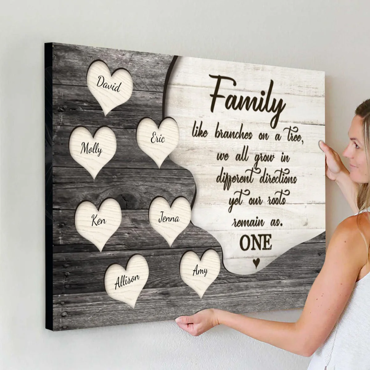 Personalized Family Name Sign, Gift for Parents - Image 2