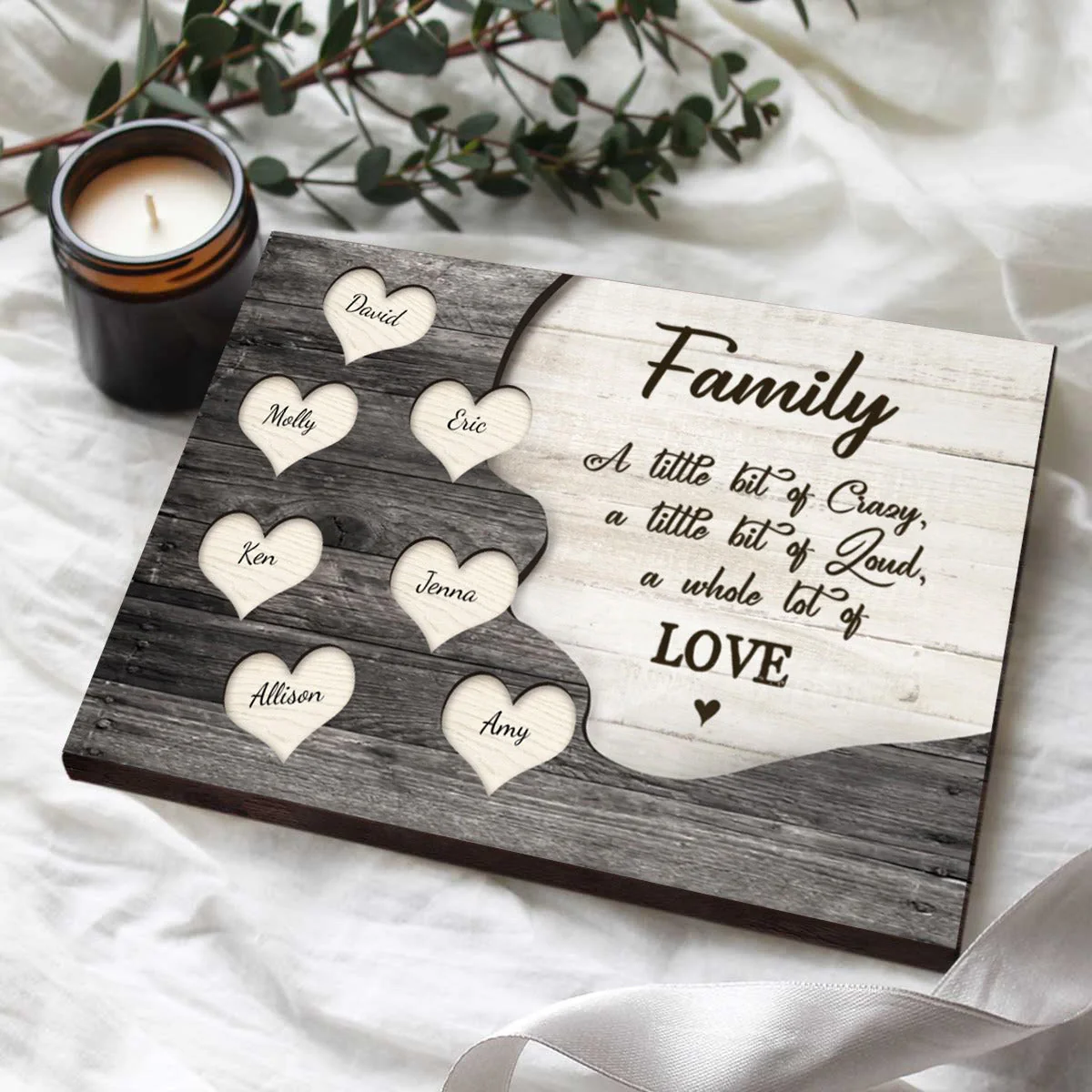 Personalized Family Name Sign, Gift for Parents - Image 4