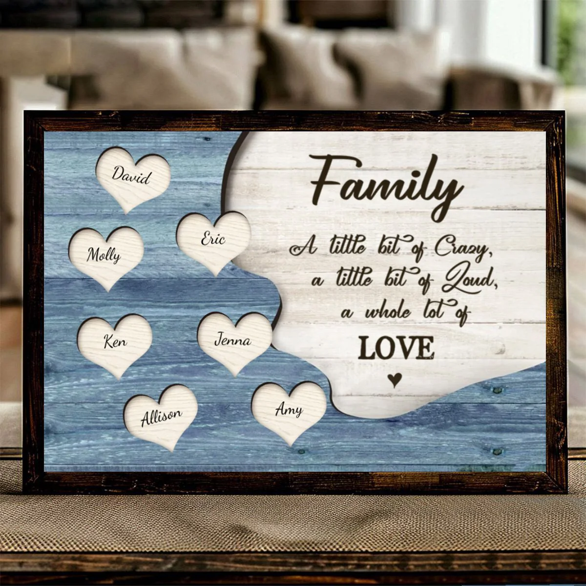 Personalized Family Name Sign, Gift for Parents - Image 6