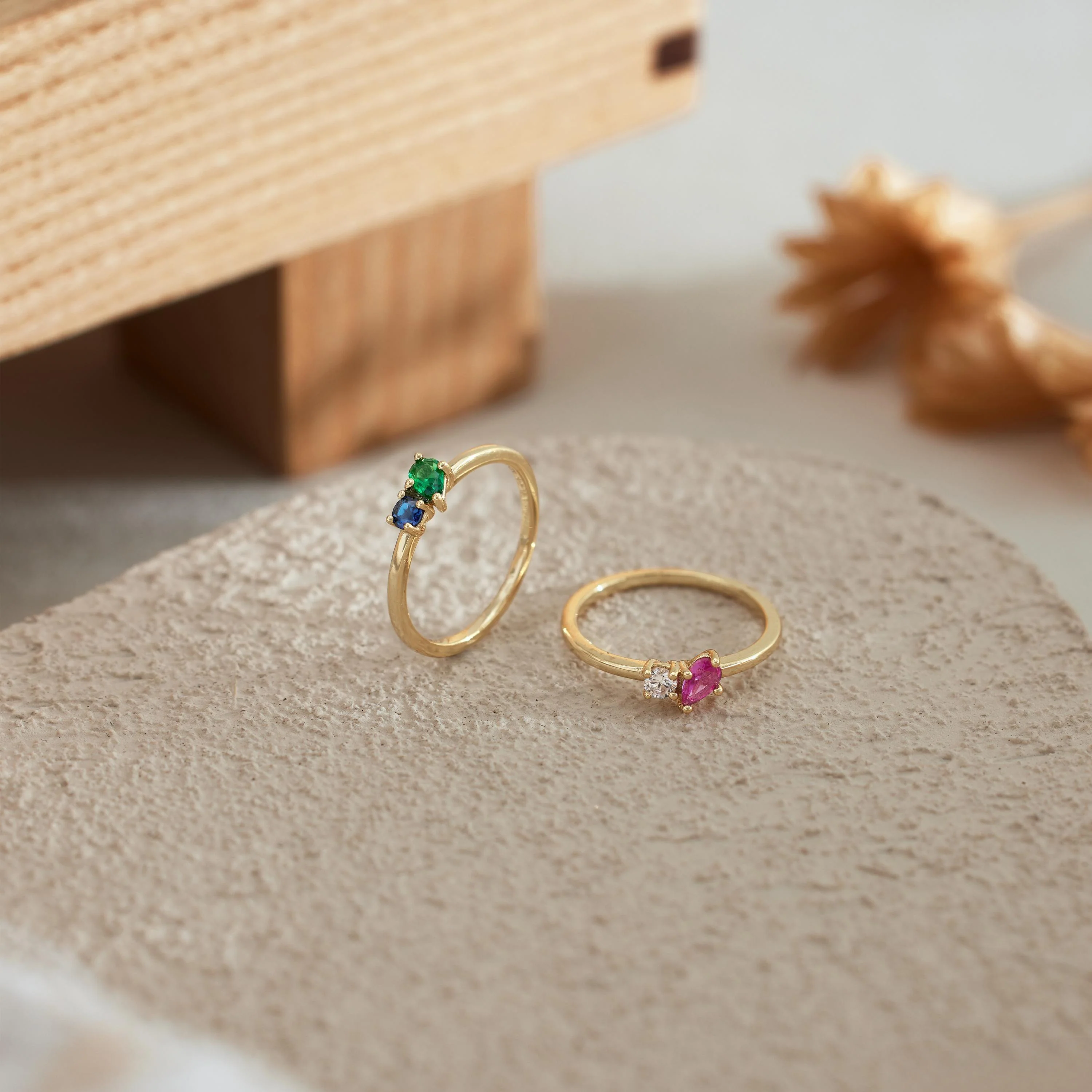 Personalized Family Stackable Birthstone Jewelry Ring