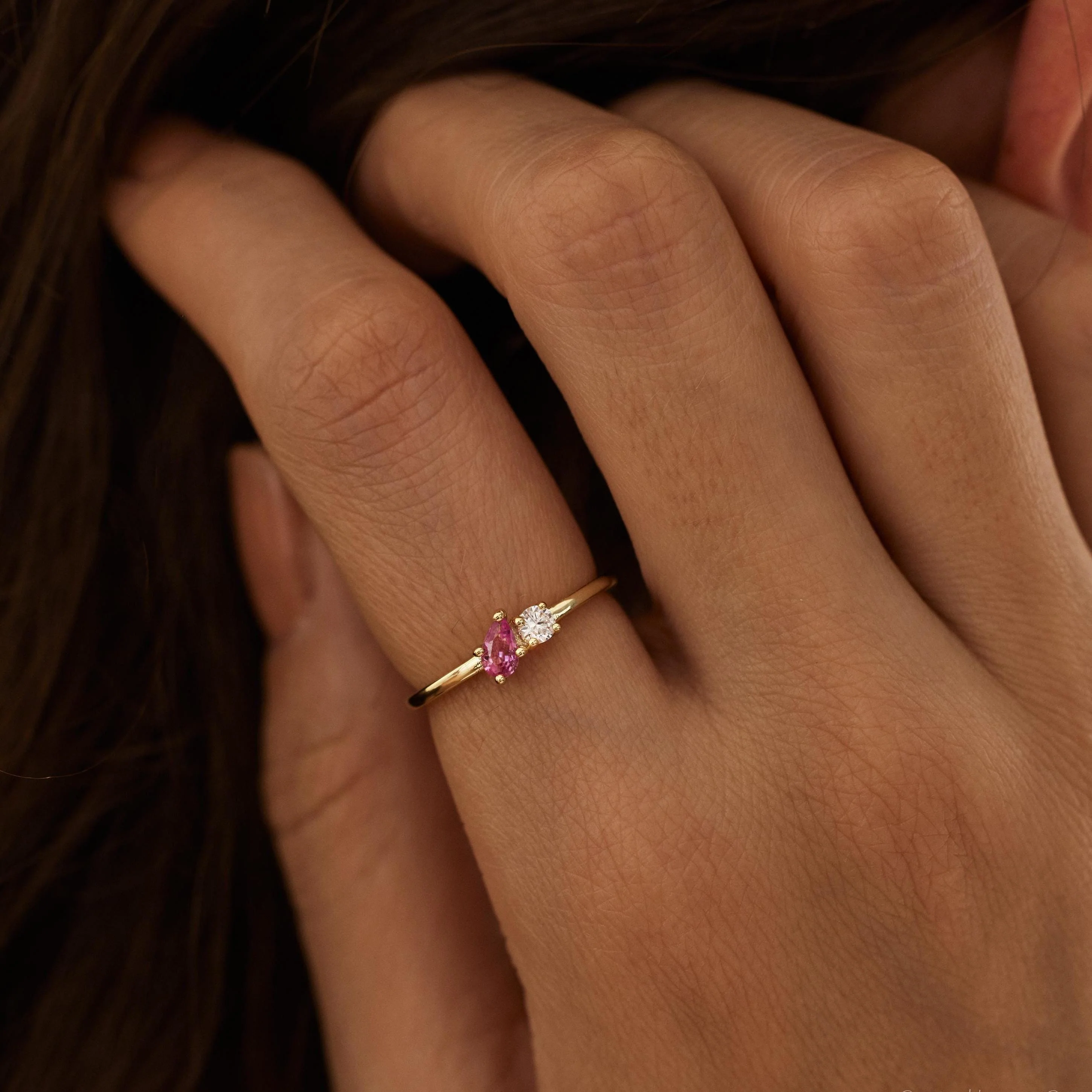 Personalized Family Stackable Birthstone Jewelry Ring - Image 2