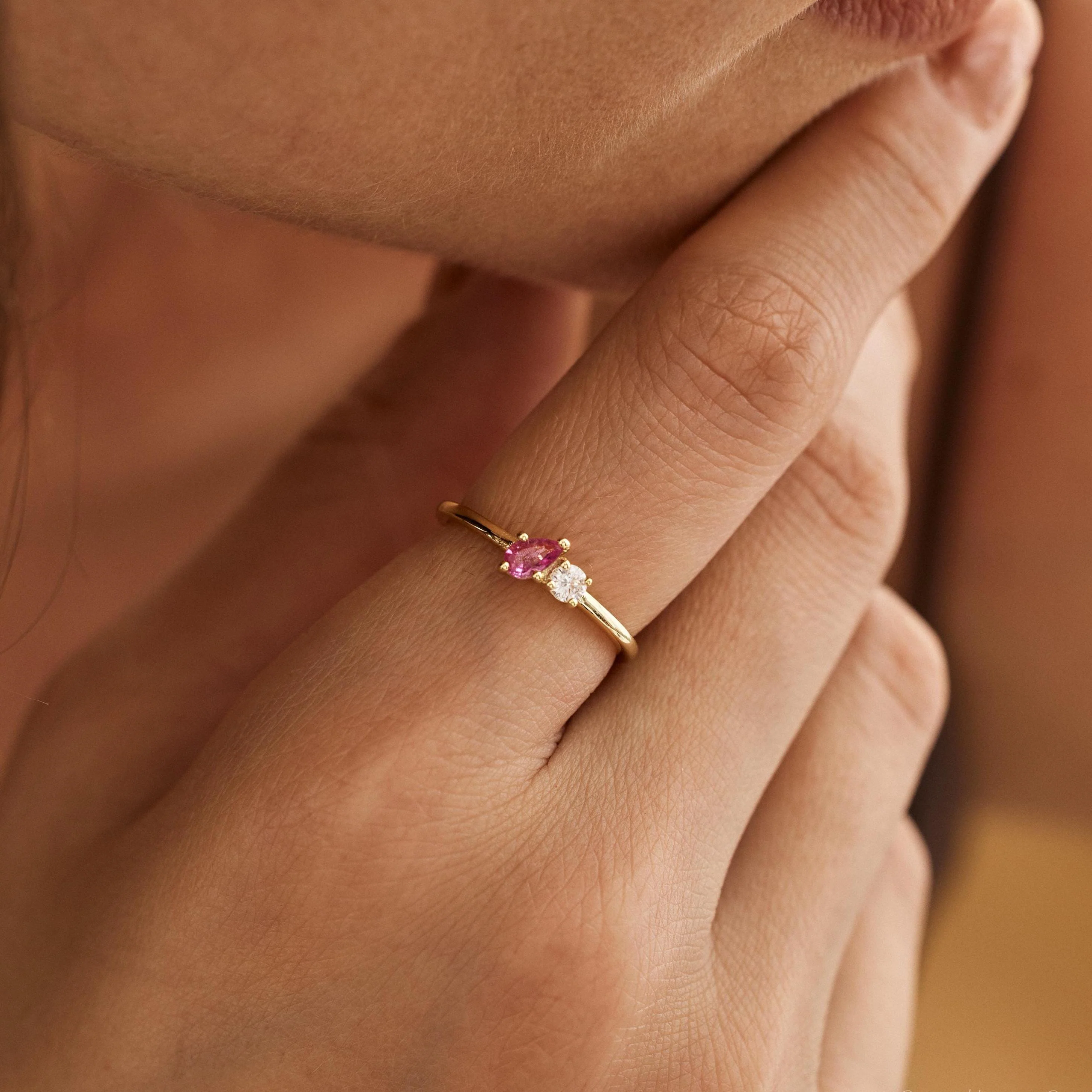 Personalized Family Stackable Birthstone Jewelry Ring - Image 5