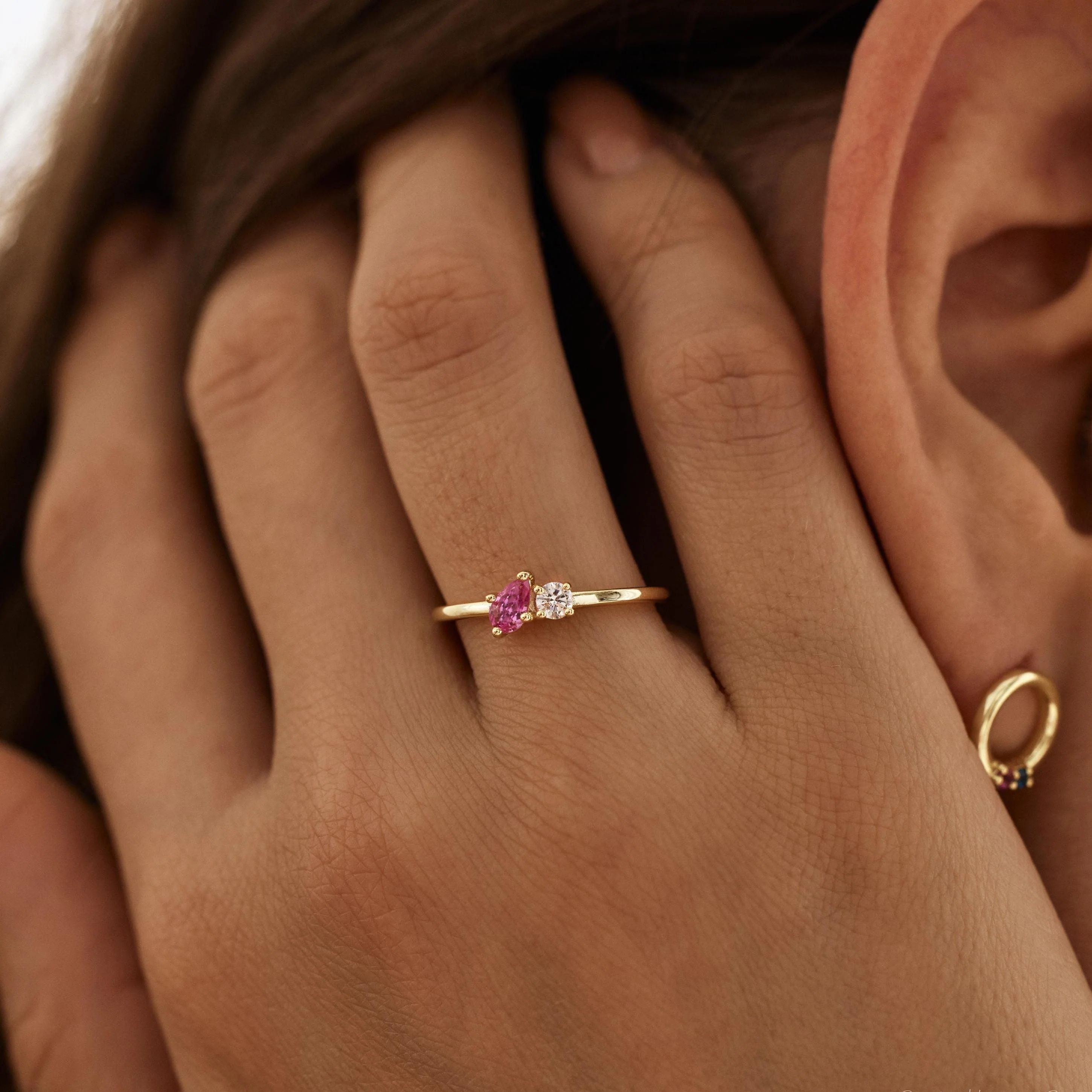 Personalized Family Stackable Birthstone Jewelry Ring - Image 6
