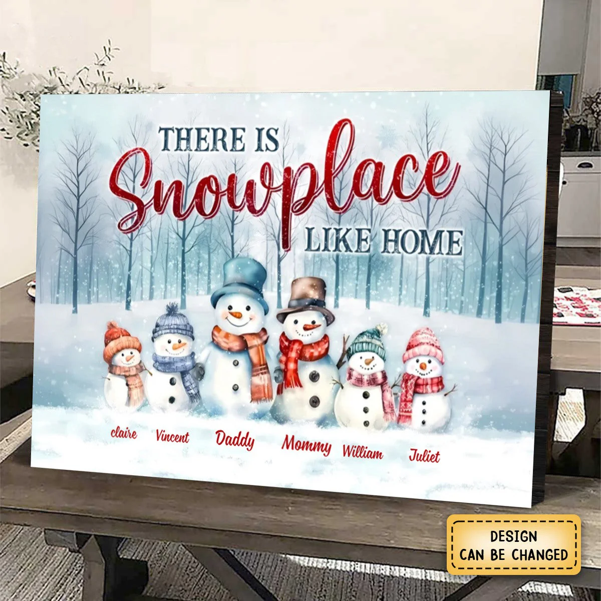 Personalized Family There's Snowplace Like Home Poster - Image 2