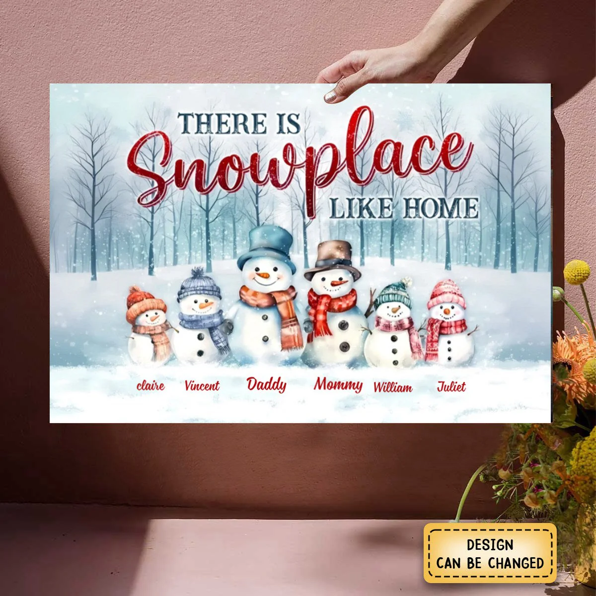Personalized Family There's Snowplace Like Home Poster - Image 3