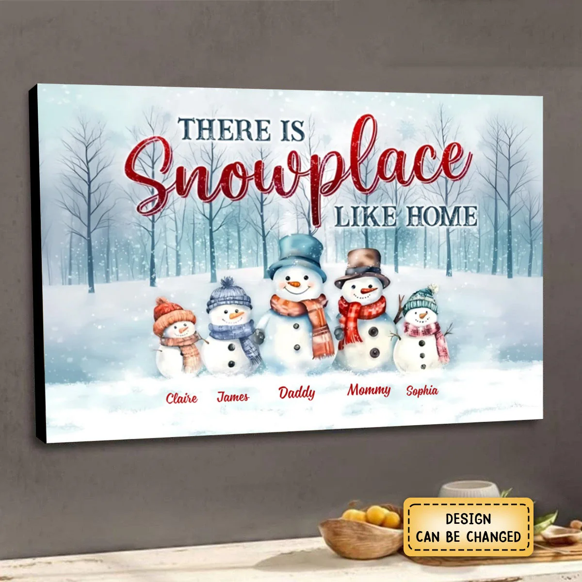 Personalized Family There's Snowplace Like Home Poster - Image 5