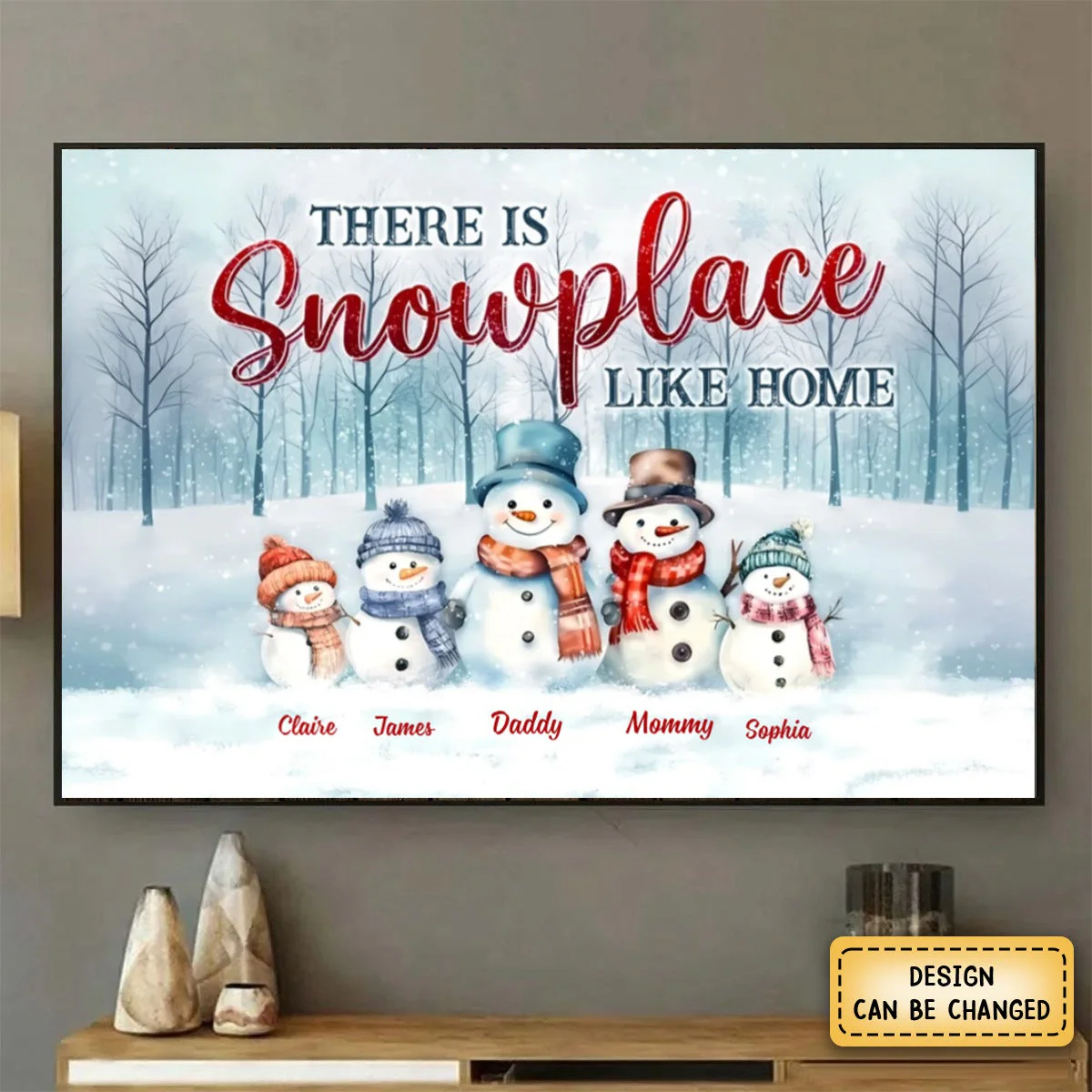 Personalized Family There's Snowplace Like Home Poster - Image 6