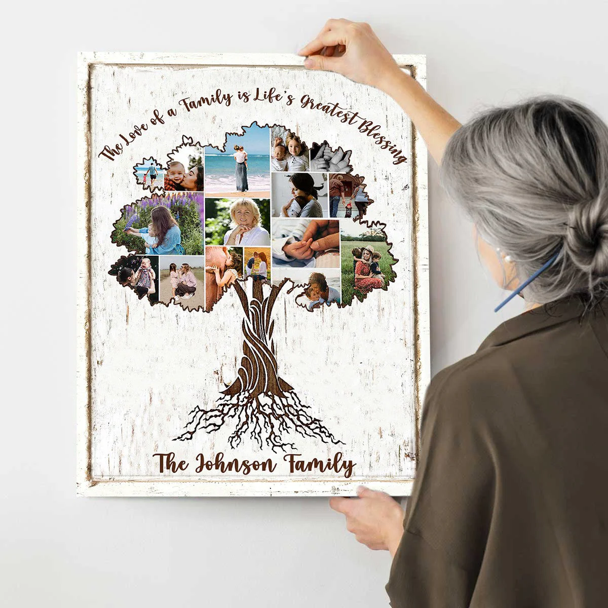 Personalized Family Tree of Life Collage Photo Poster - Image 2