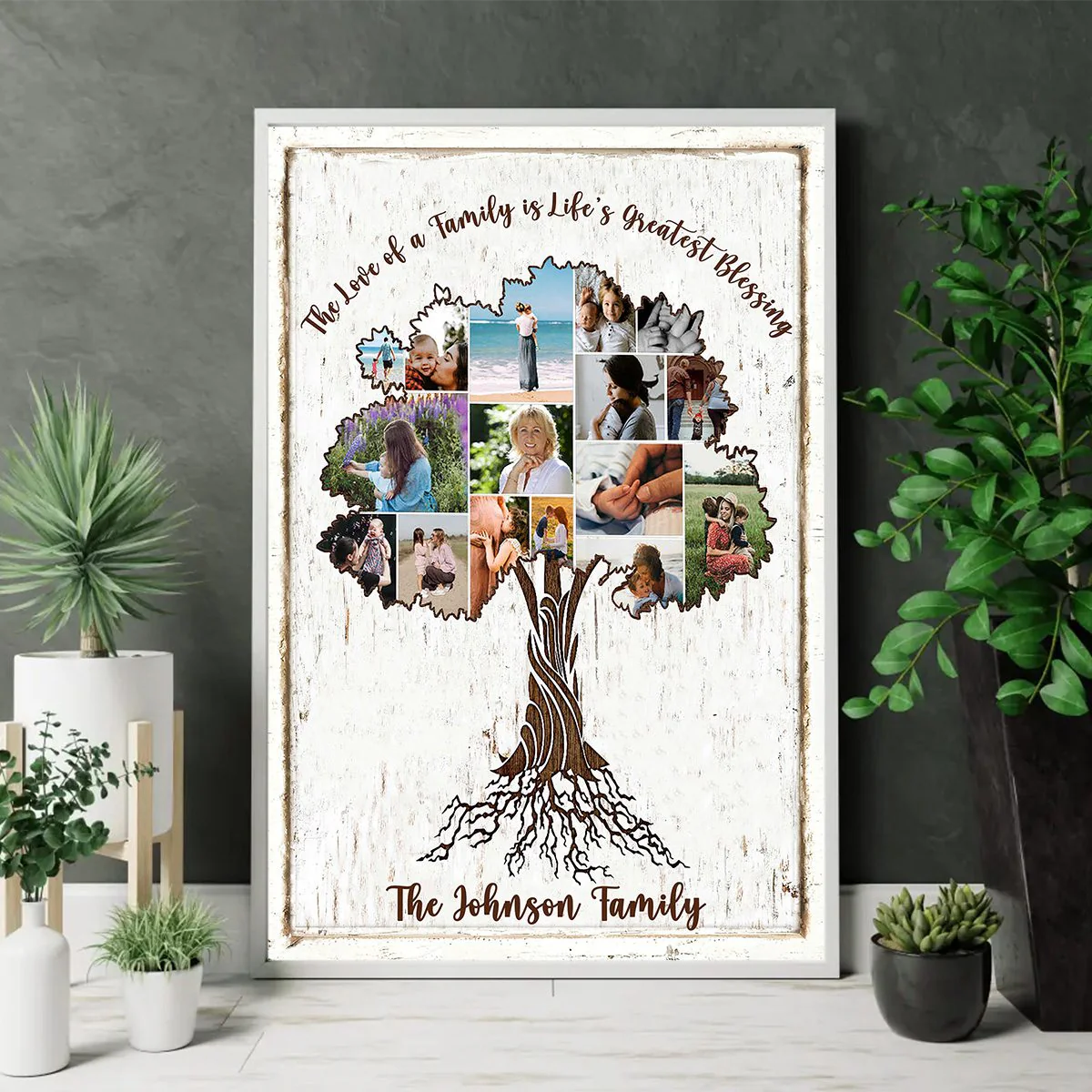Personalized Family Tree of Life Collage Photo Poster - Image 3
