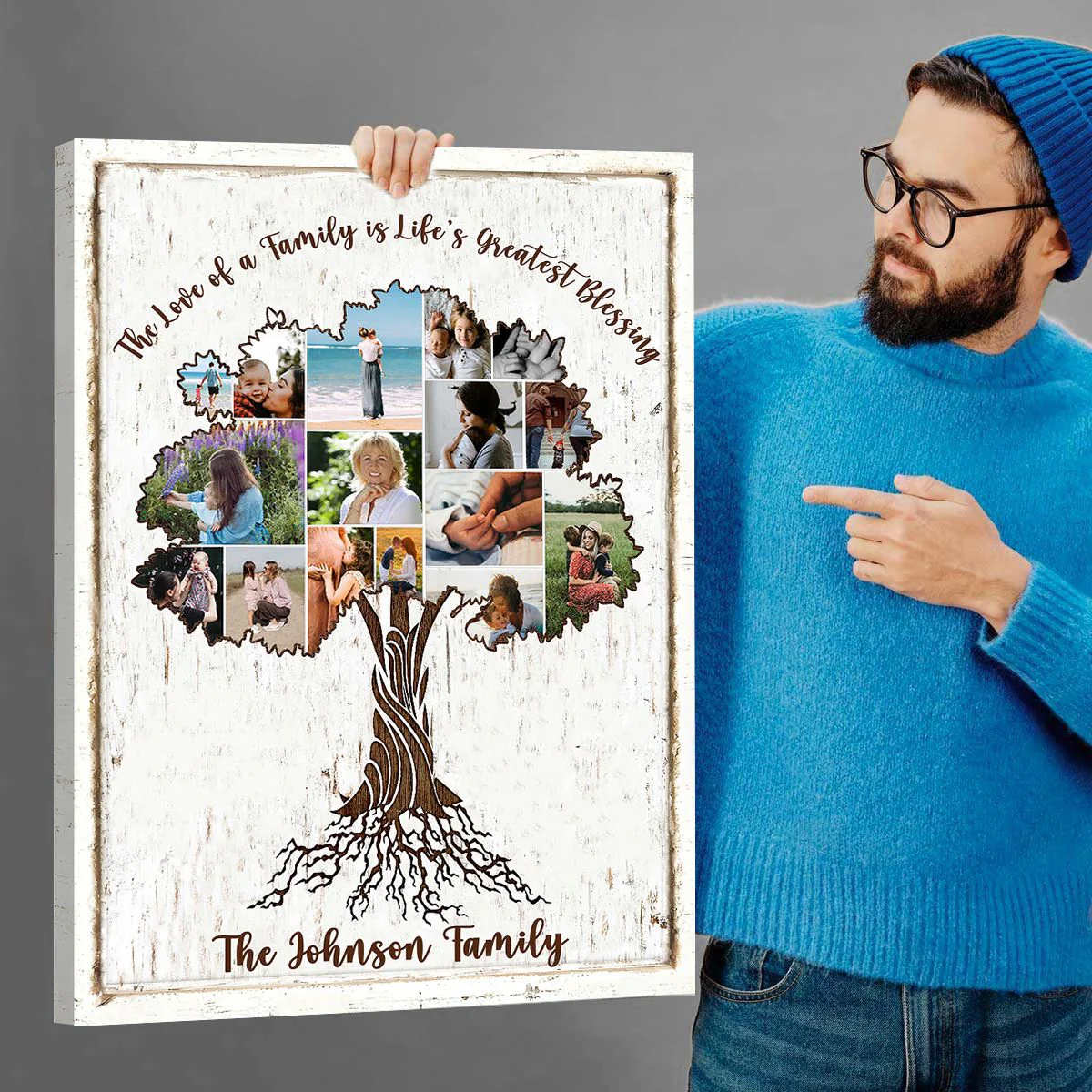 Personalized Family Tree of Life Collage Photo Poster - Image 4