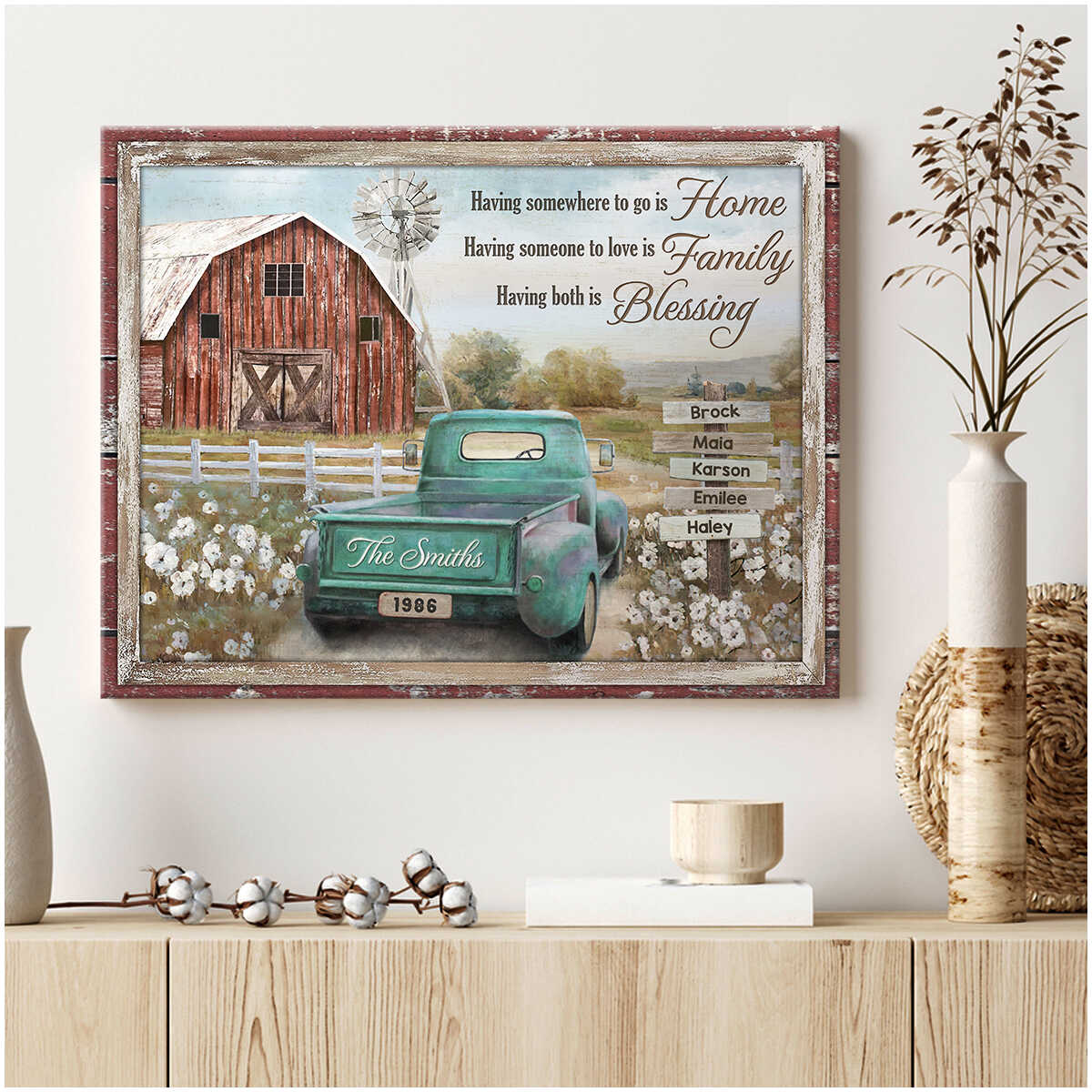 Personalized Farm Barn Canvas/Poster - Image 2