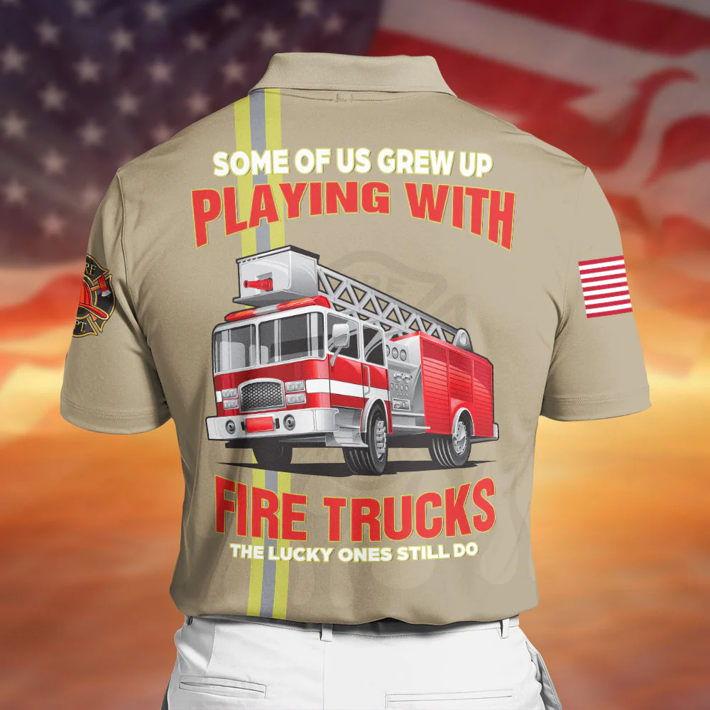 Personalized Firefighter Polo Shirt - Image 7