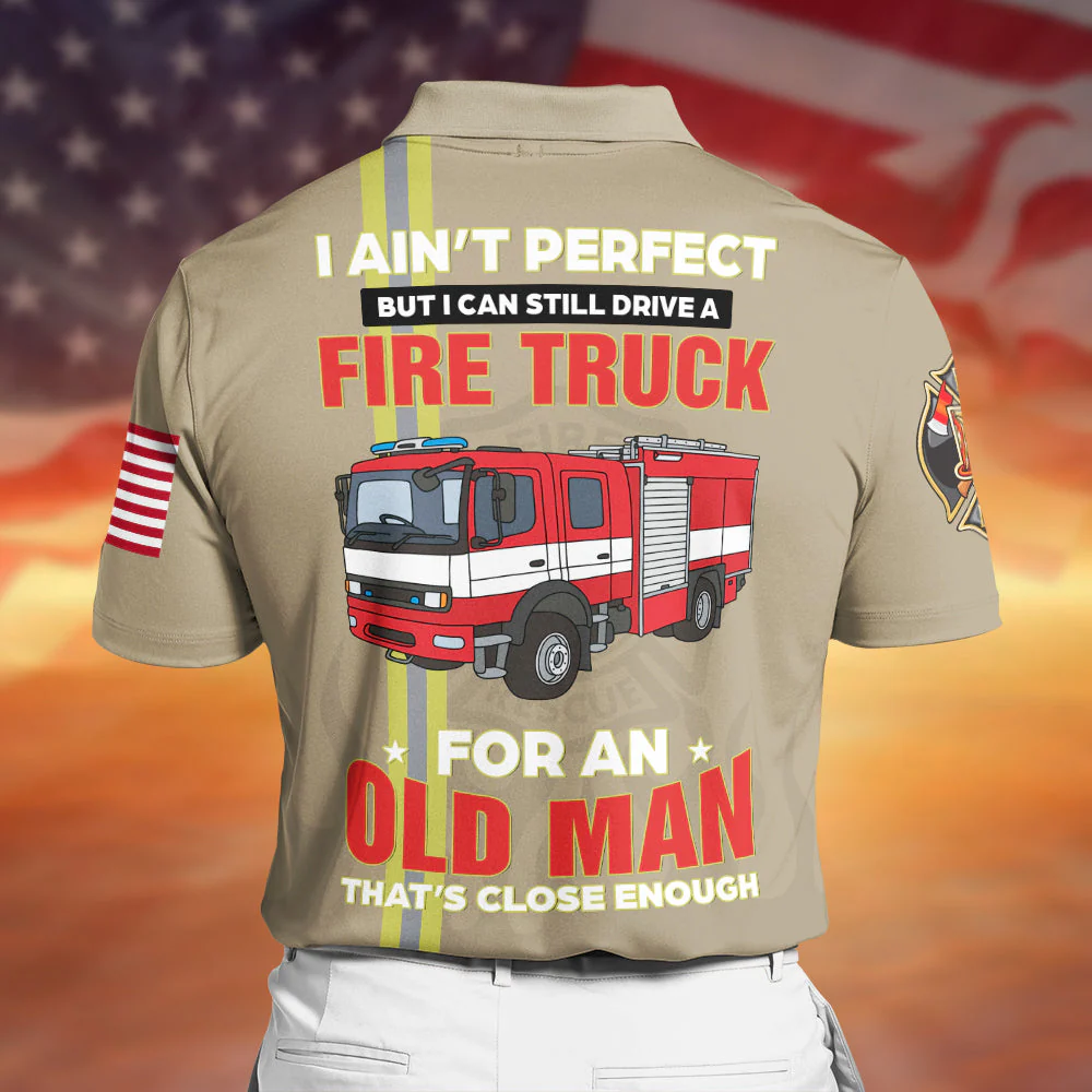 Personalized Firefighter Polo Shirt - Image 8