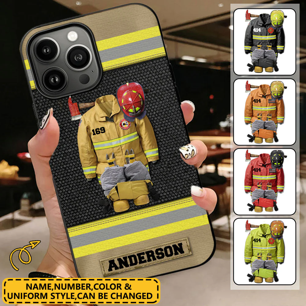 Personalized Firefighter Uniform Phonecase