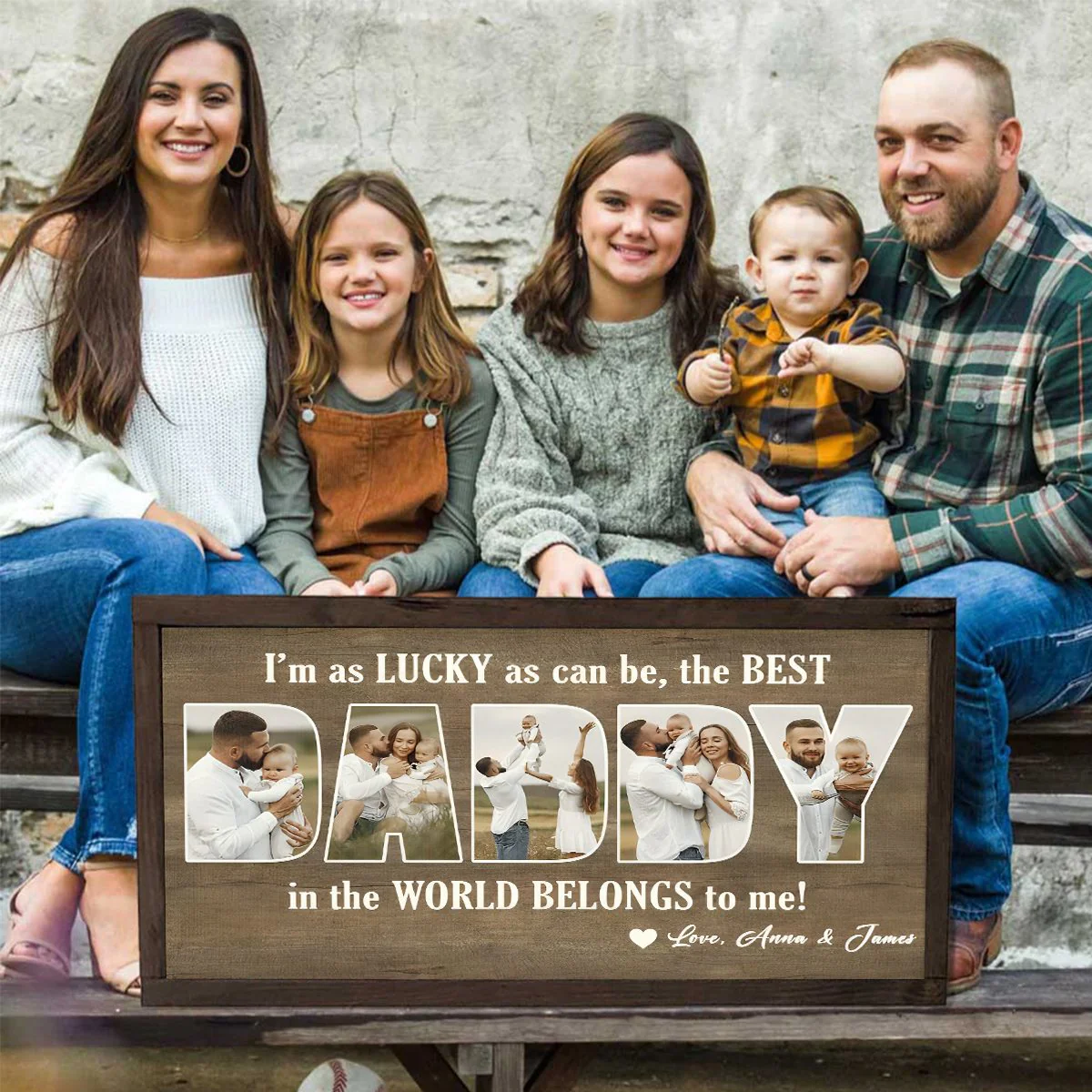 Personalized First Father’s Day Gift From Baby,Custom Daddy Photo Canvas Poster - Image 5