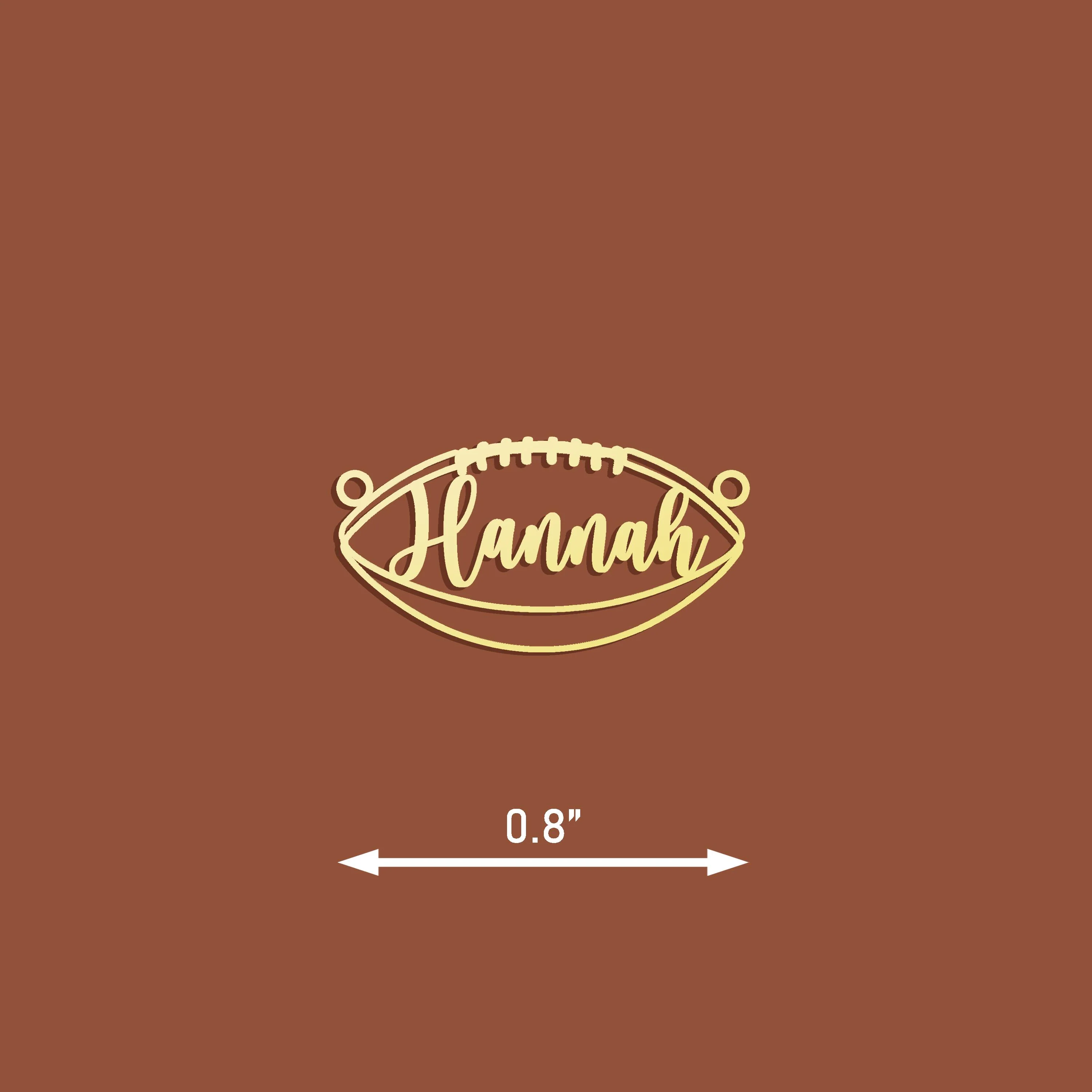 Personalized Football Name Necklace Unique Gift for Football Fans, Sports Jewelry - Image 7
