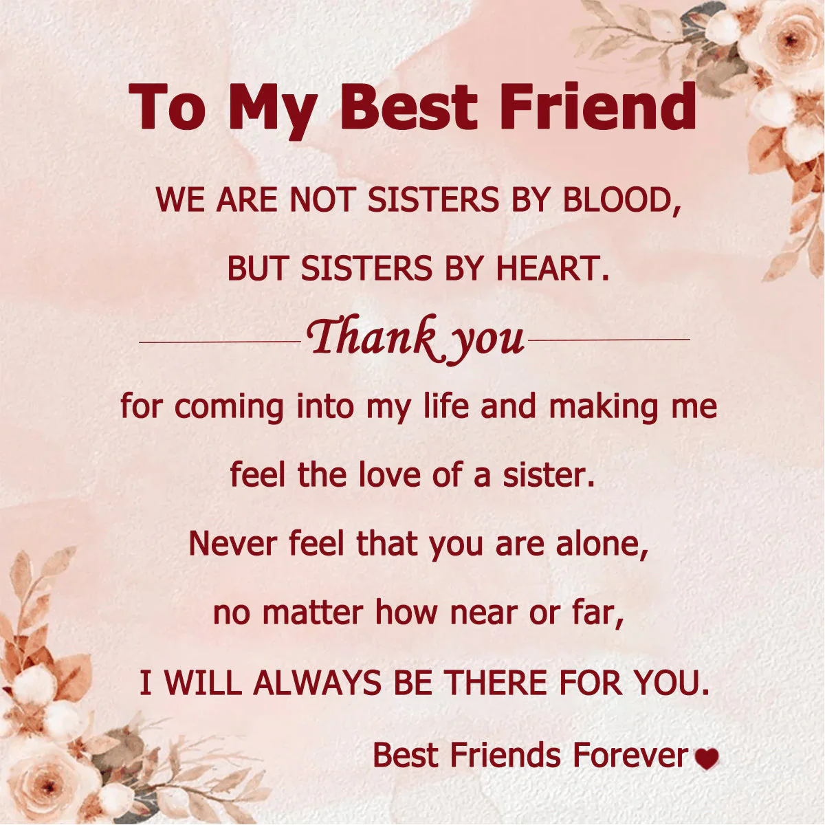 Personalized Friendship Quotes Color Bangle - You Are The Sister I Got To Choose - Image 15