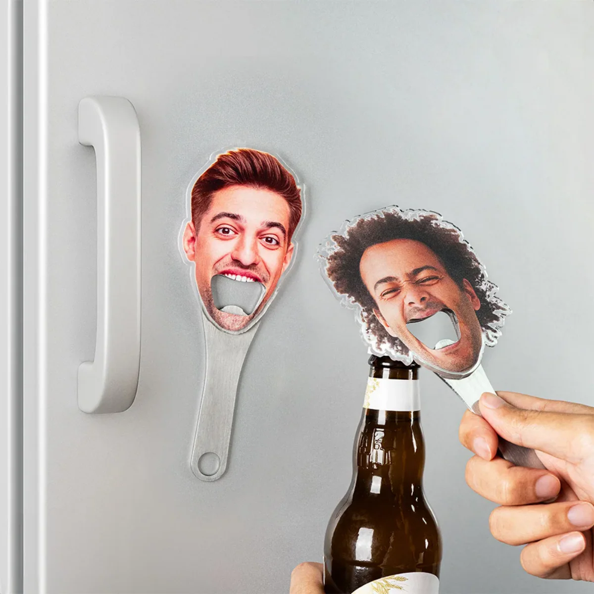 Personalized Funny Avatar Face Photo Bottle Opener - Image 3