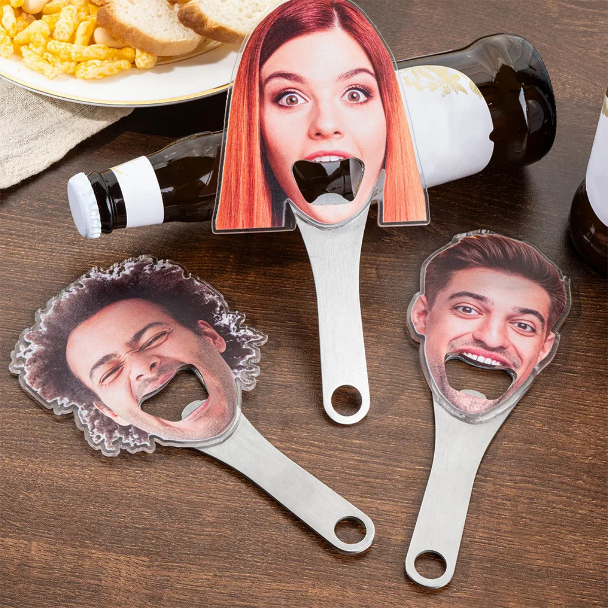 Personalized Funny Avatar Face Photo Bottle Opener - Image 6