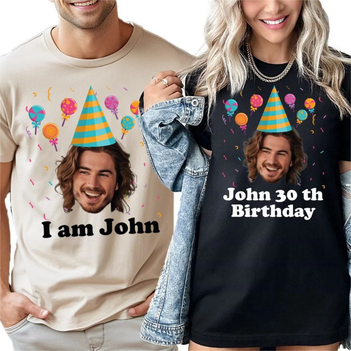 Personalized Funny Custom Face Party T-Shirt - Image 4
