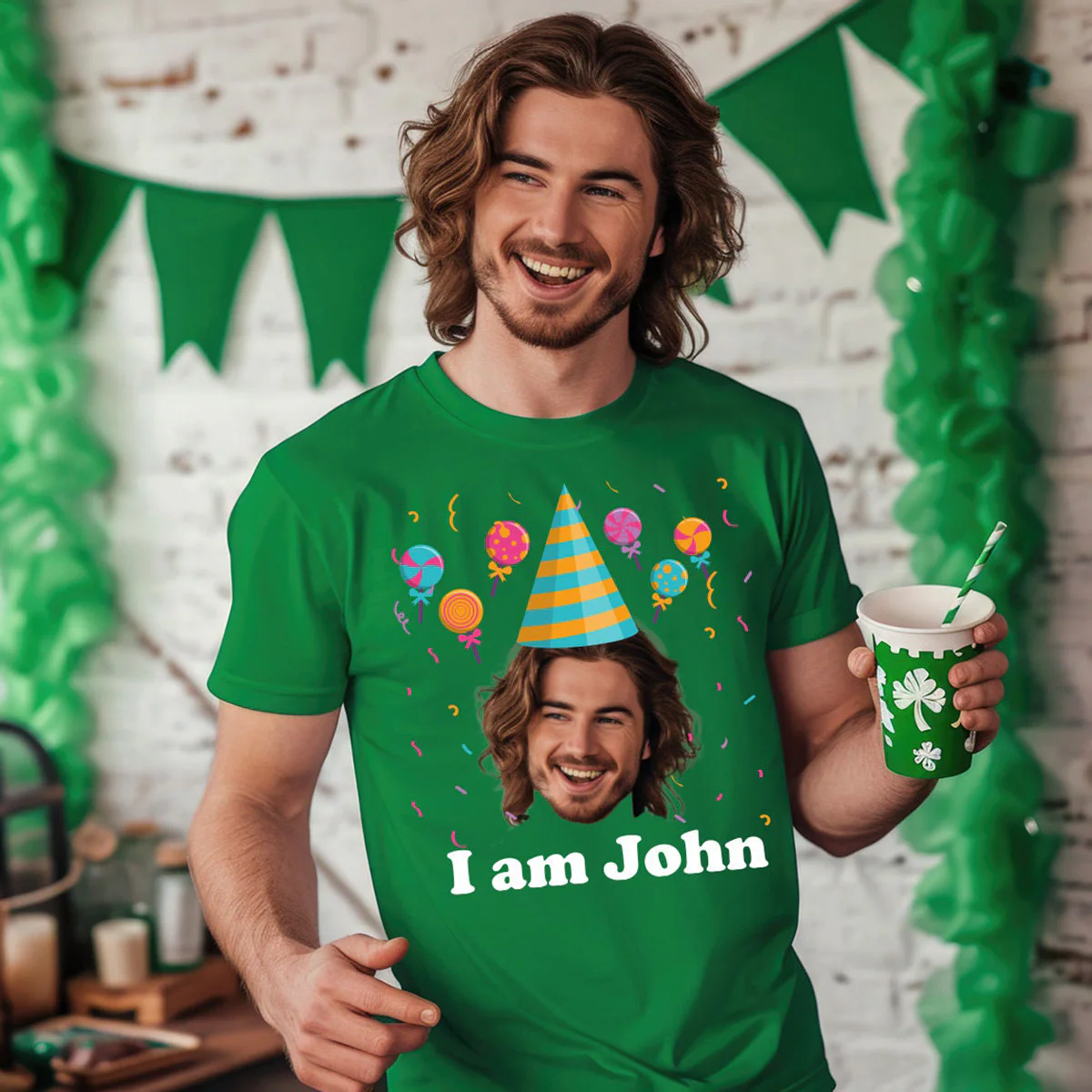Personalized Funny Custom Face Party T-Shirt - Image 5