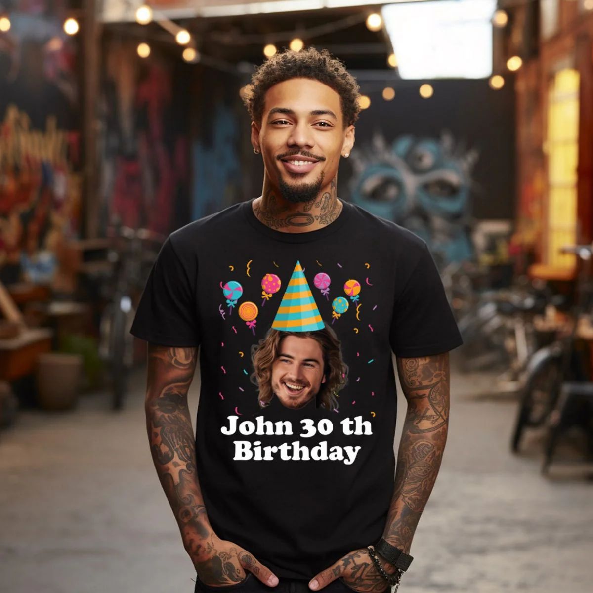 Personalized Funny Custom Face Party T-Shirt - Image 6