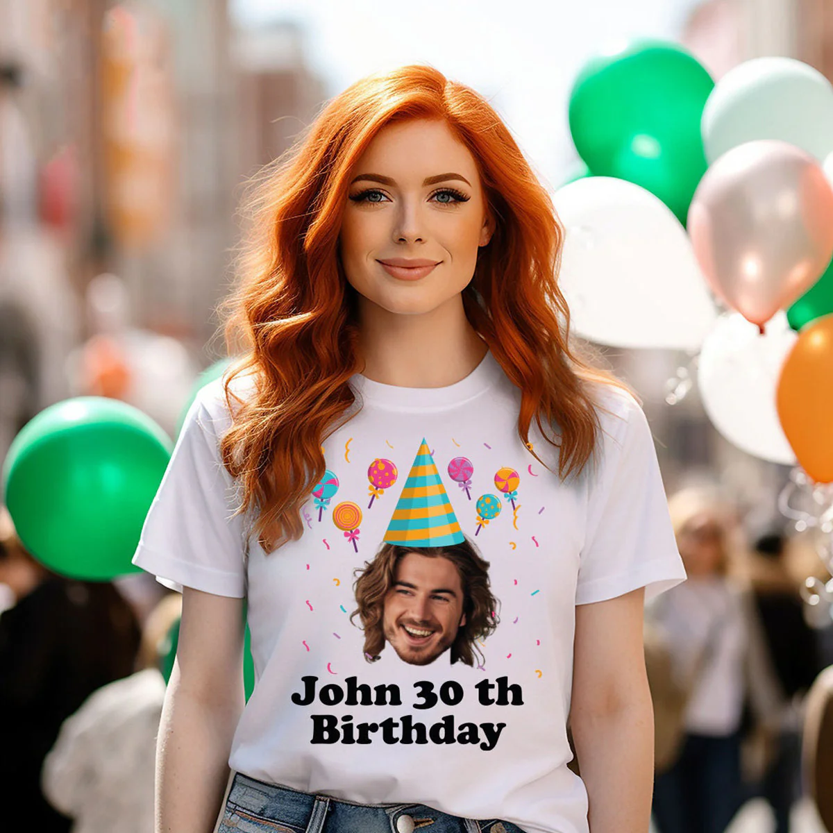 Personalized Funny Custom Face Party T-Shirt - Image 7