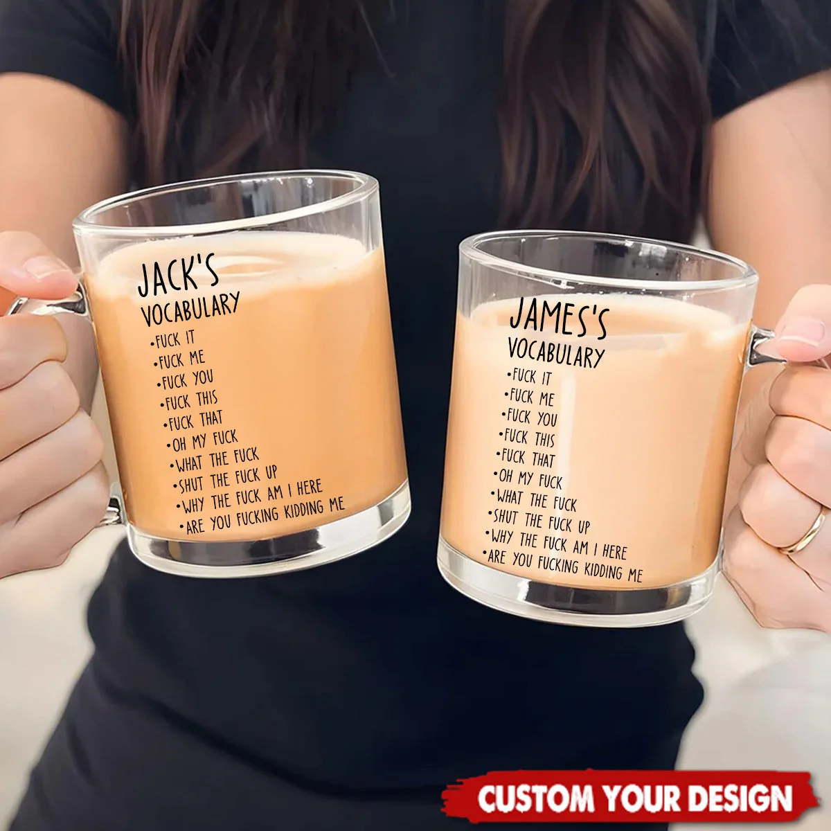 Personalized Funny Glass Mug - Custom Job Title - Fun Gifts For Coworker, Friends, Boss, Nurse - Image 4